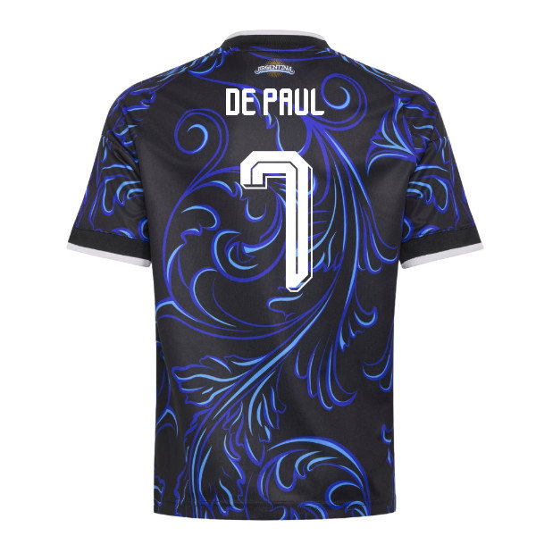 2026-2027 Argentina Away Shirt (Kids) (De Paul 7)-SoccerKits Hub | Buy Soccer Jerseys Online